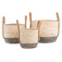 Two Tone Maize Baskets Set of 3